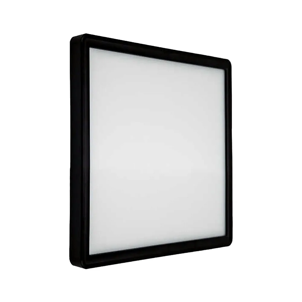 Світильник Violux MILLENNIUM накладний квадратний чорний 26W 5000K 30x30см 352226