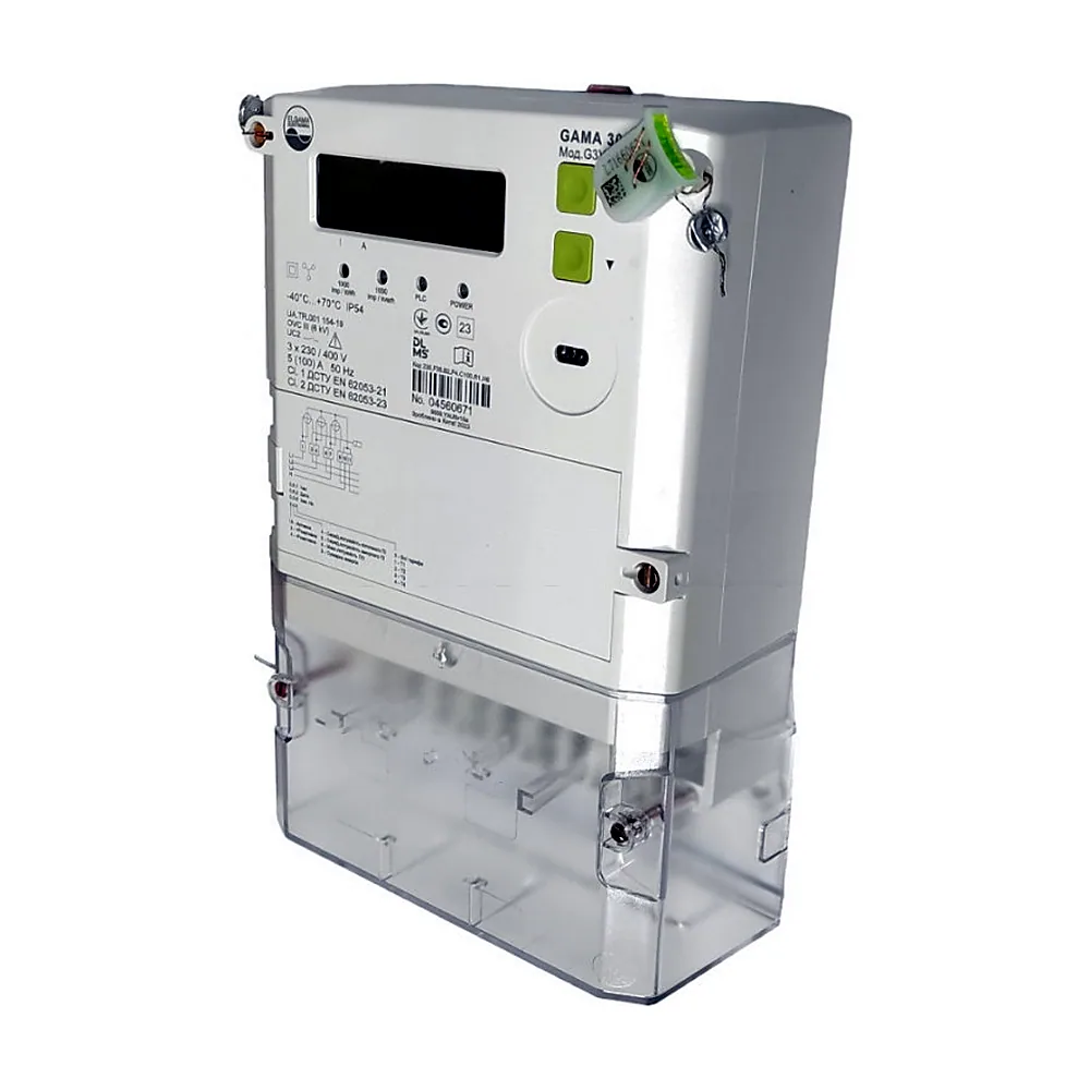 Лічильник ELGAMA GAMA 300 G3Y 144.230.F38.B2.P4.C100.R1.H6 3ф 5(100)А PLC багатотариф