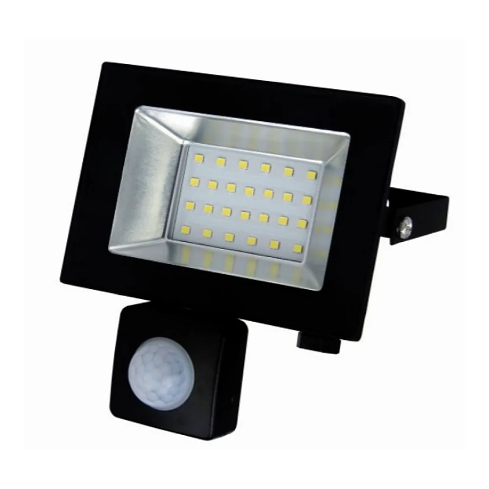 Прожектор світлодіодний 220 ТМ LED-SLТ-20W 220В 1500 лм 6500К SOKOL з датчиком руху 113667