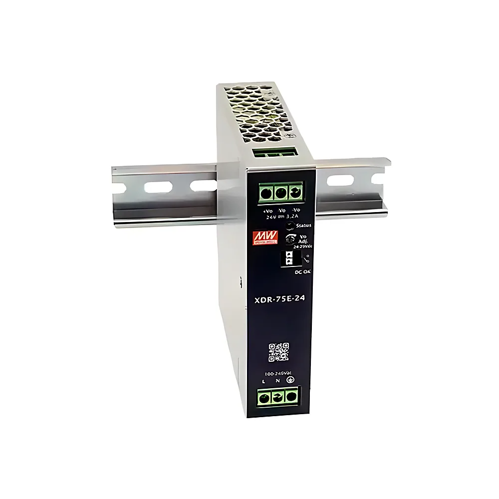 Блок живлення XDR-75E-24 : AC/DC, 76.8W, Вхід: 85-264VAC/120-370VDC, Вихід: 24В/3.2A, розміри 30х125