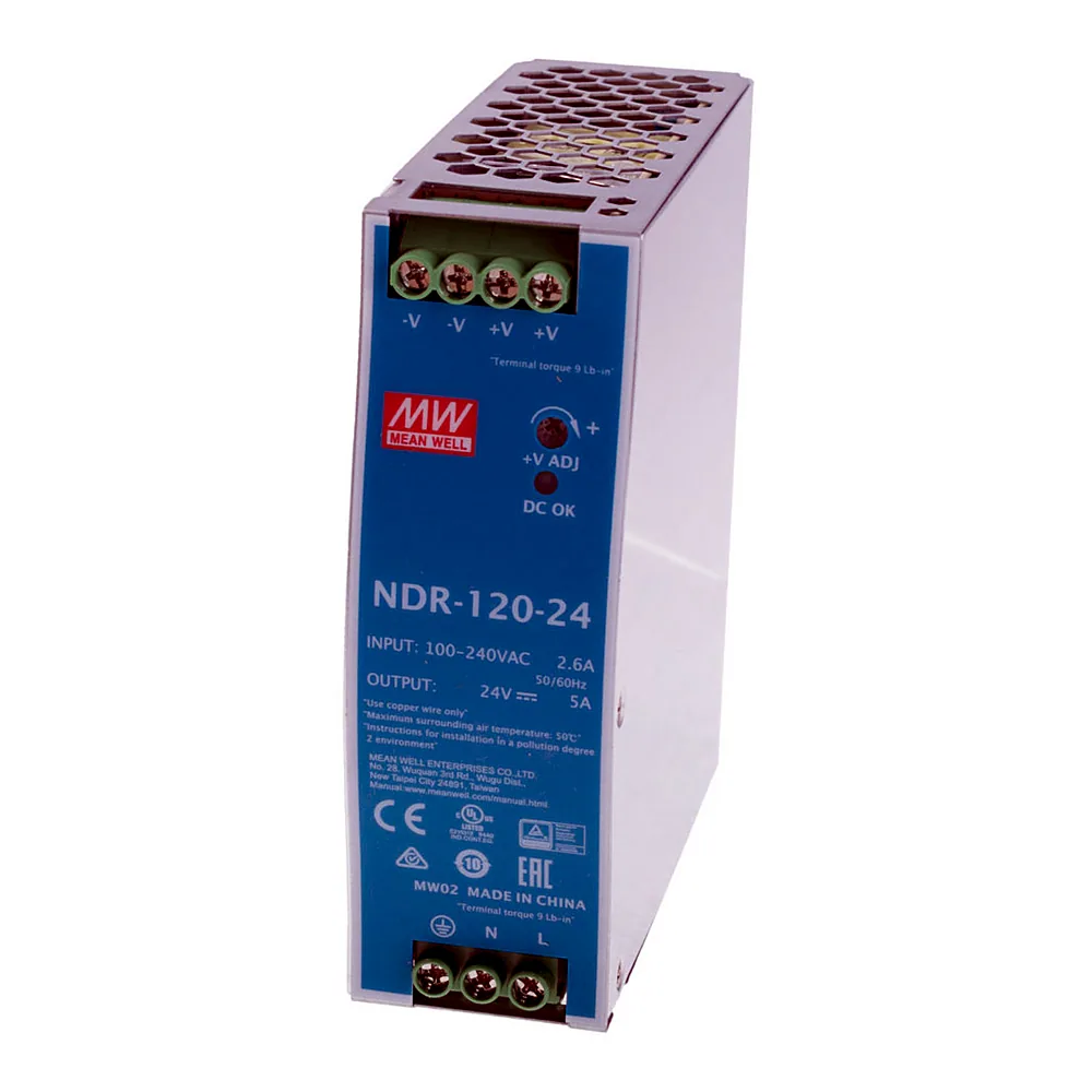 Блок живлення Mean Well NDR-120-24 120W 24V 5A NDR-120-24