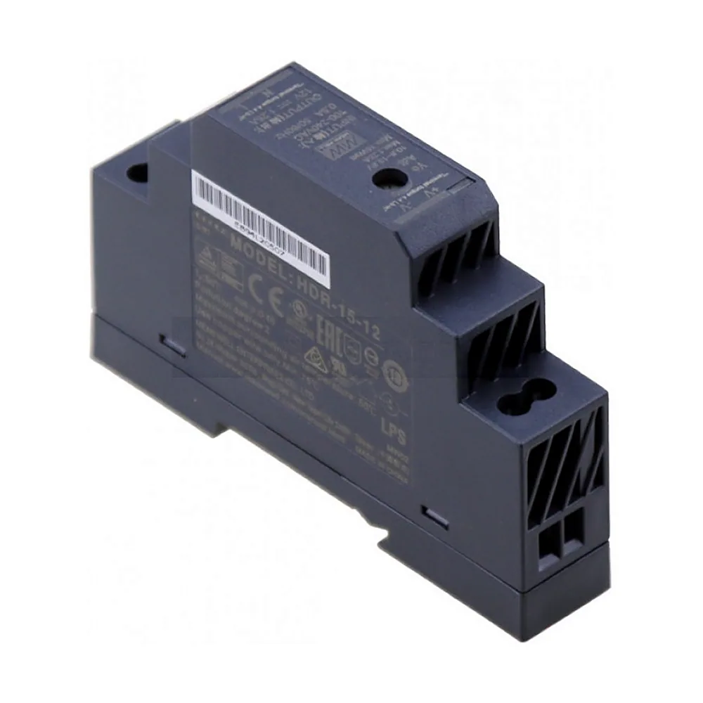 Блок живлення Mean Well HDR-15-12 на DIN-рейку 12V 1.25A 15W HDR-15-12