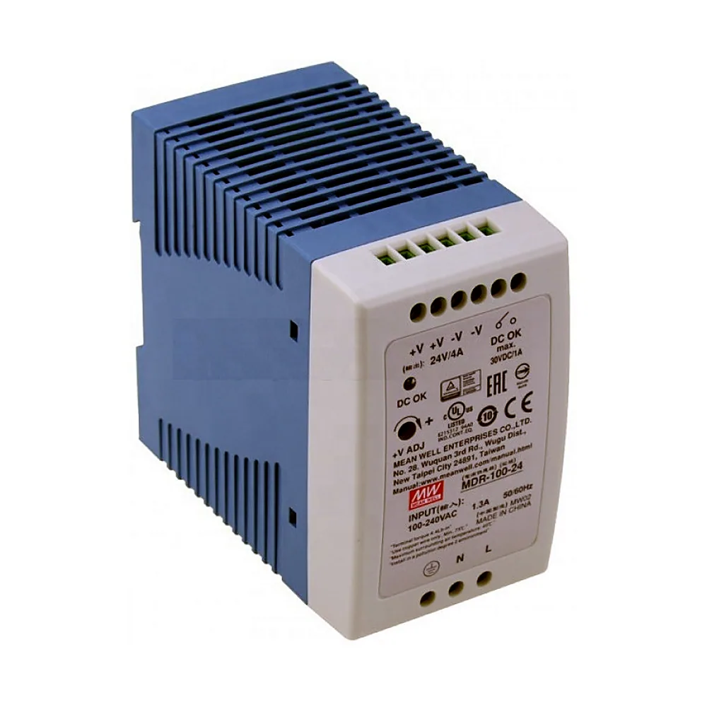 Блок живлення Mean Well MDR-100-24 на DIN-рейку 24V 4A 100W MDR-100-24