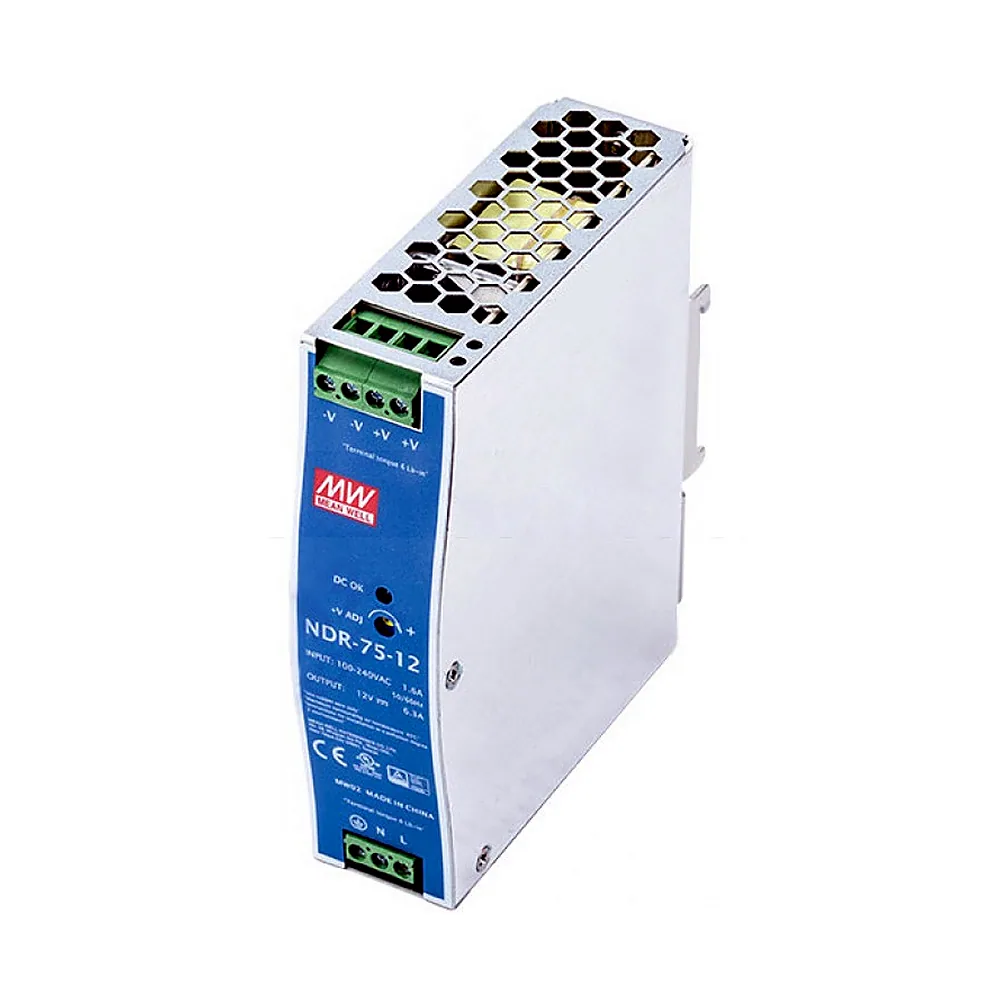 Блок живлення Mean Well NDR-75-12 на DIN-рейку 12V 6.3A 75W NDR-75-12
