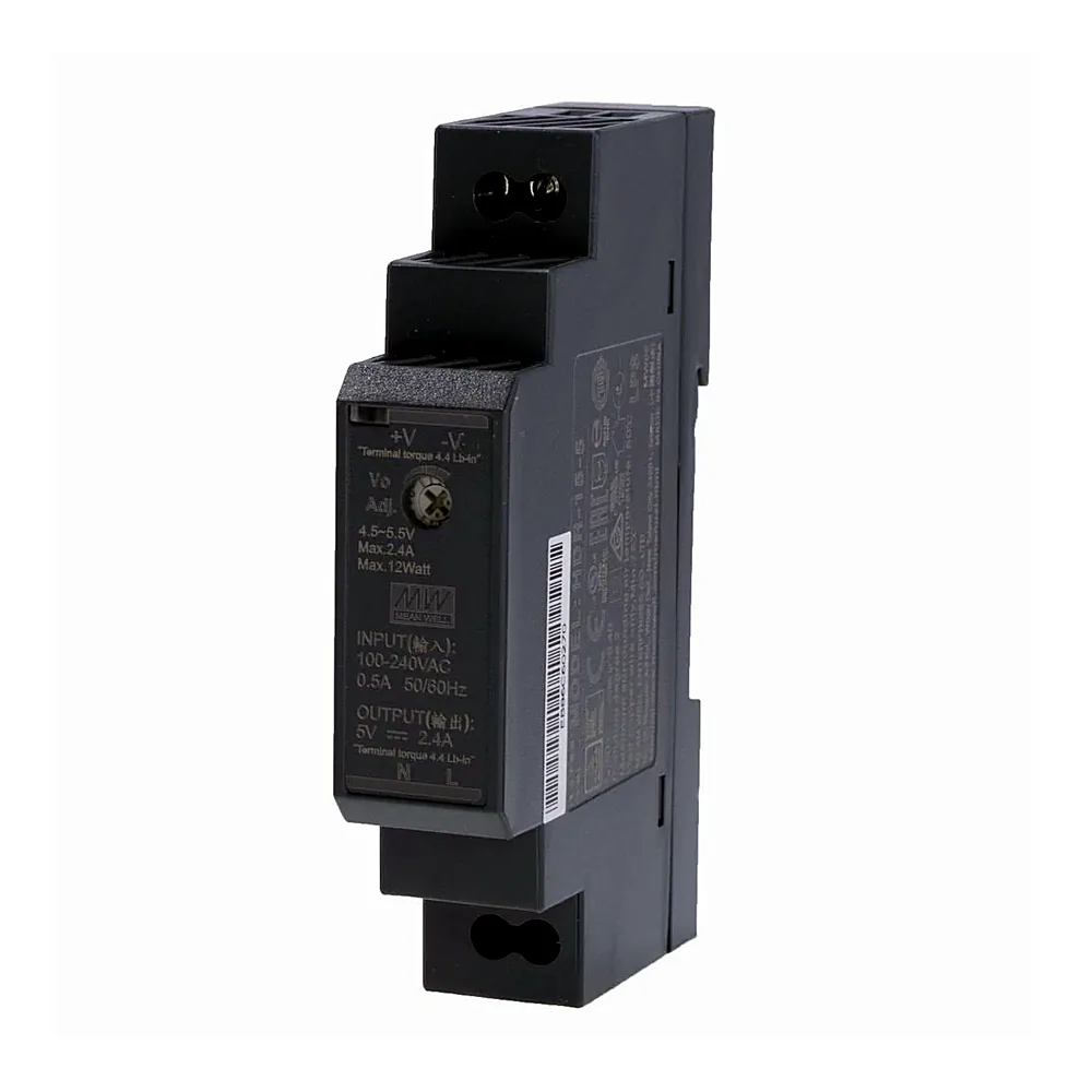 Блок живлення Mean Well HDR-15-5 на DIN-рейку 5V 2.4A 12W HDR-15-5