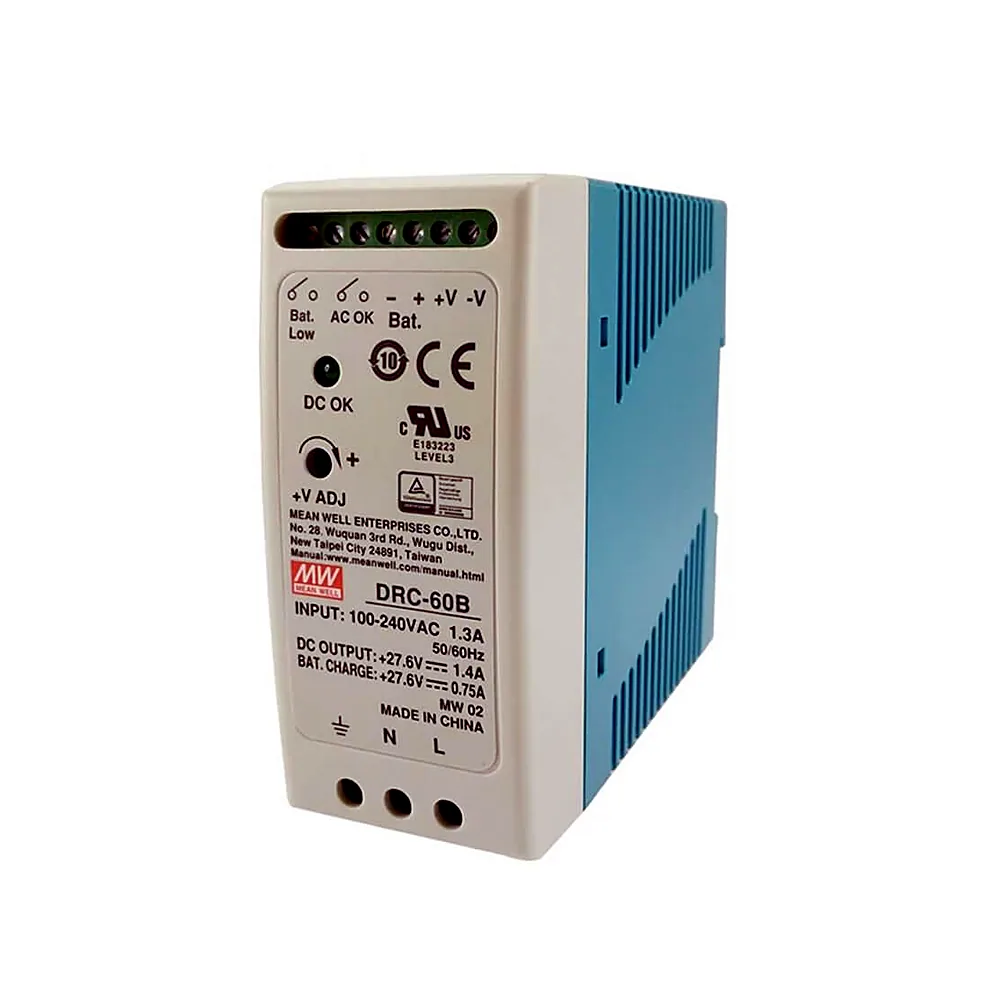 Джерело живлення Mean Well DRC-60B DIN-рейка UPS 27.6V 1.4A 60Вт DRC-60B