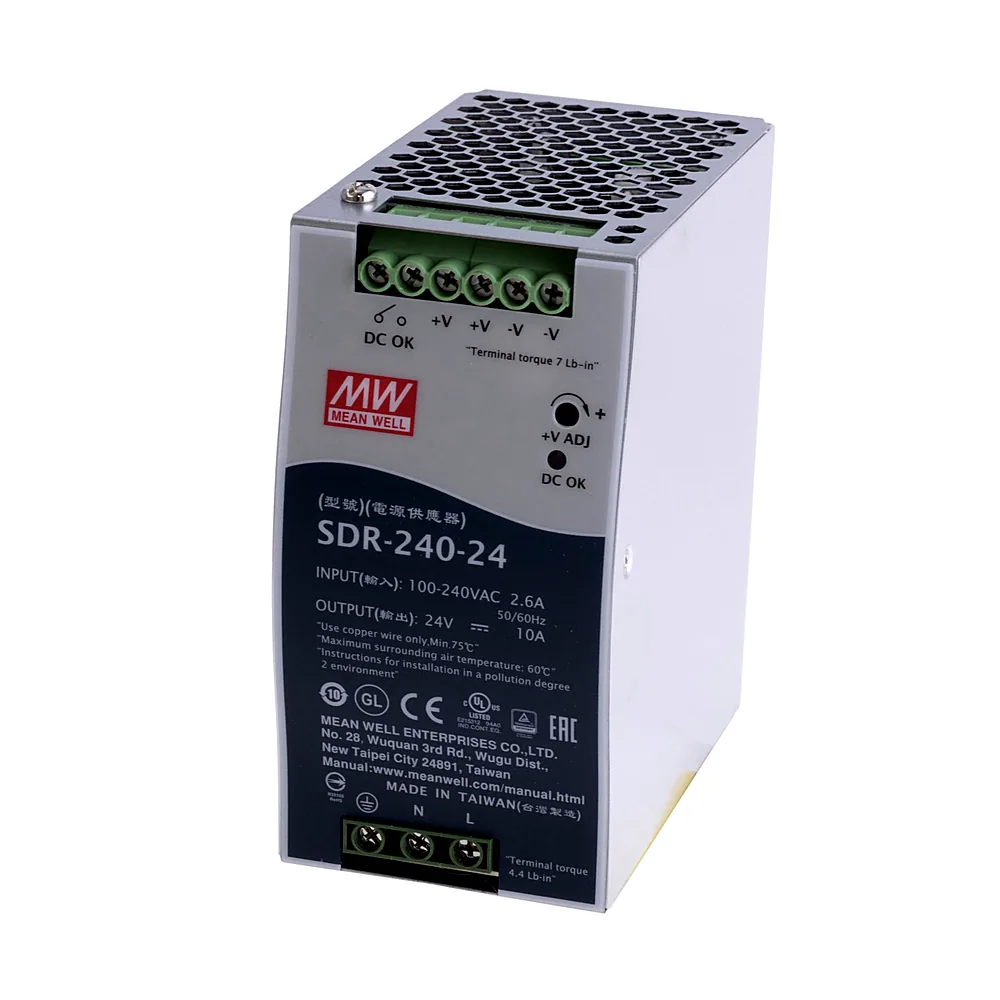 Блок живлення Mean Well SDR-240-24 24V 240W SDR-240-24