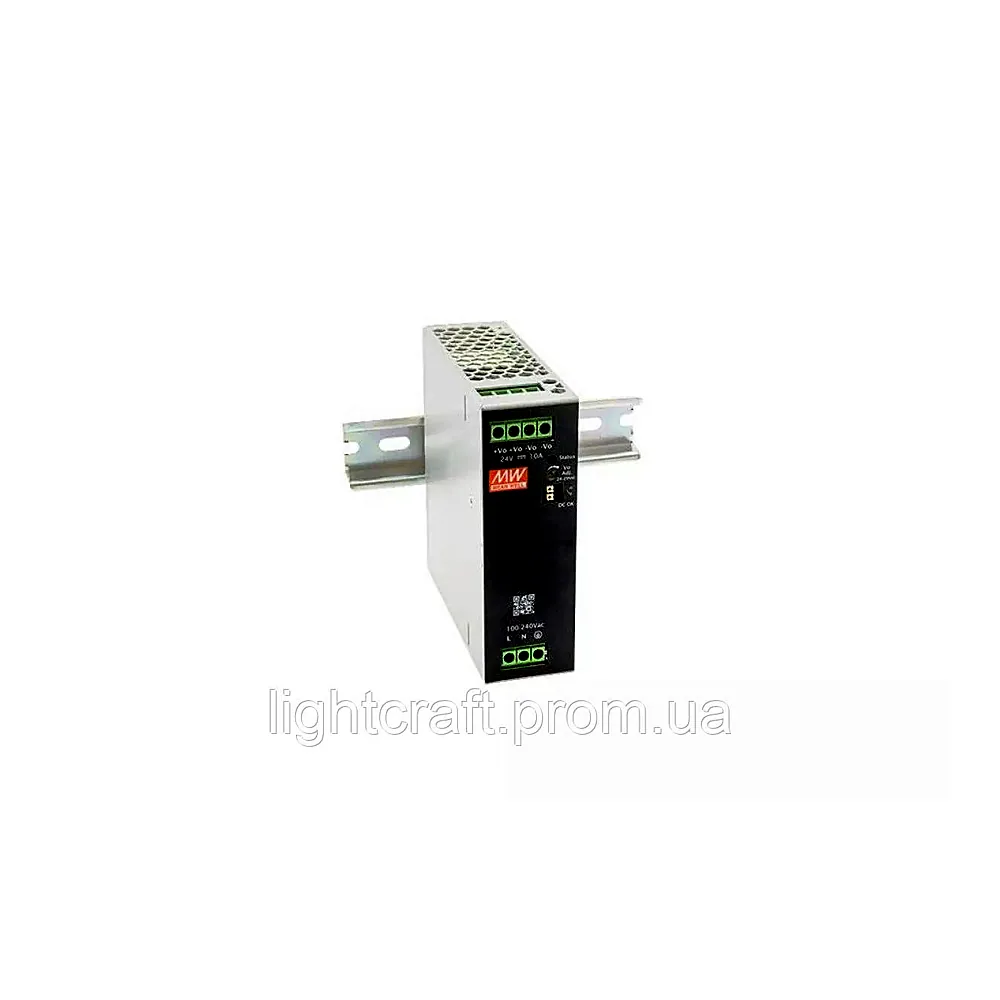 Блок живлення Mean Well XDR-240E-24 на DIN-рейку 24V 10A 240W