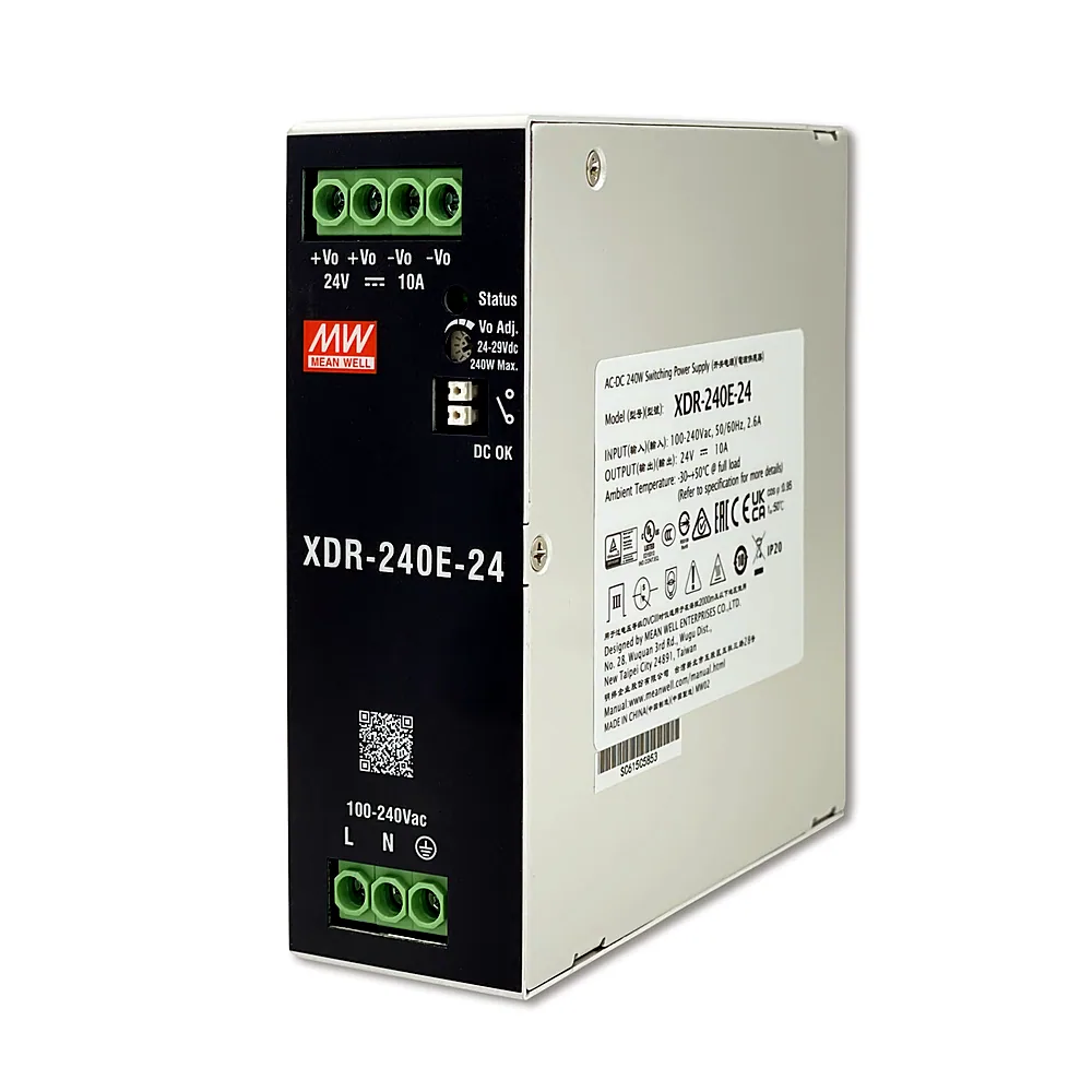 Блок живлення Mean Well XDR-240E-24 на DIN-рейку 24V 10A 240W