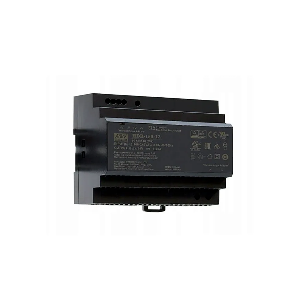 Блок живлення Mean Well HDR-150-12 на DIN-рейку 12V 11.3A 135.6W HDR-150-12