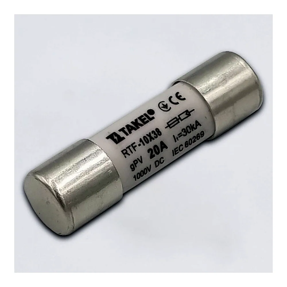 Плавка вставка запобіжника RTF 10х38 20А 1000V DC TAKEL