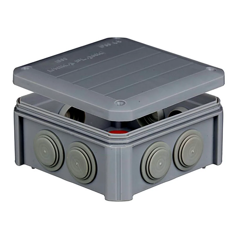 Коробка розподільча PLANK UNIKA IB601 114x114x57 мм IP55 з сальниковими вводами PLK6010850