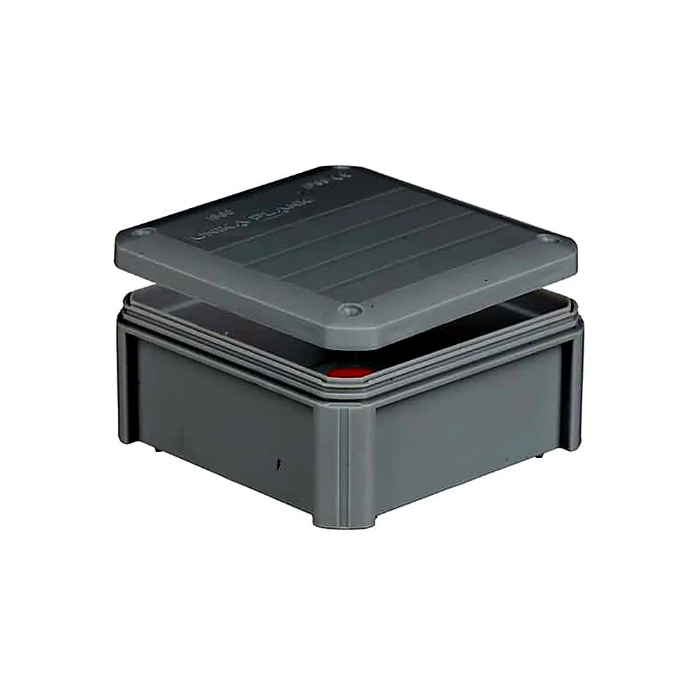 Коробка розподільча PLANK UNIKA IB603 114x114x57 мм IP55 із суцільними стінками PLK6030850