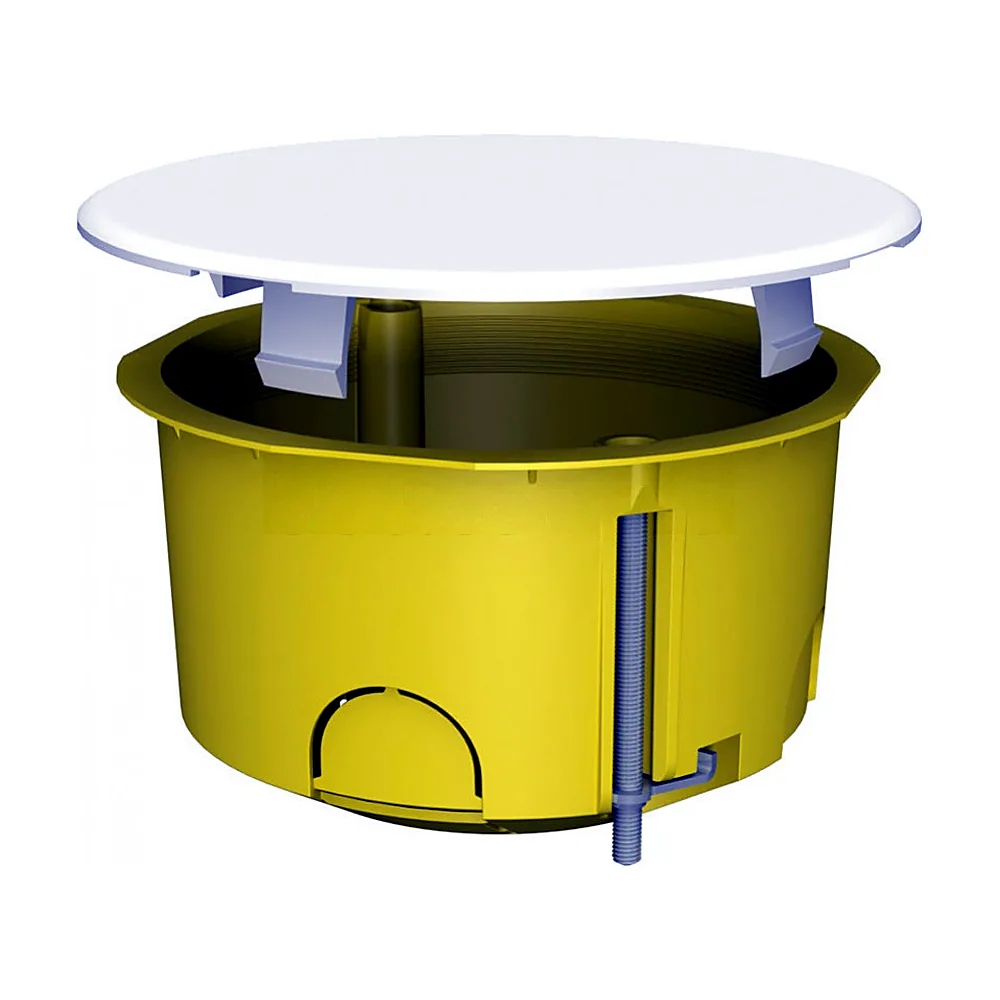 Коробка розподільча PLANK MB102 80x45 мм самозатухаюча з кришкою PLK6002400