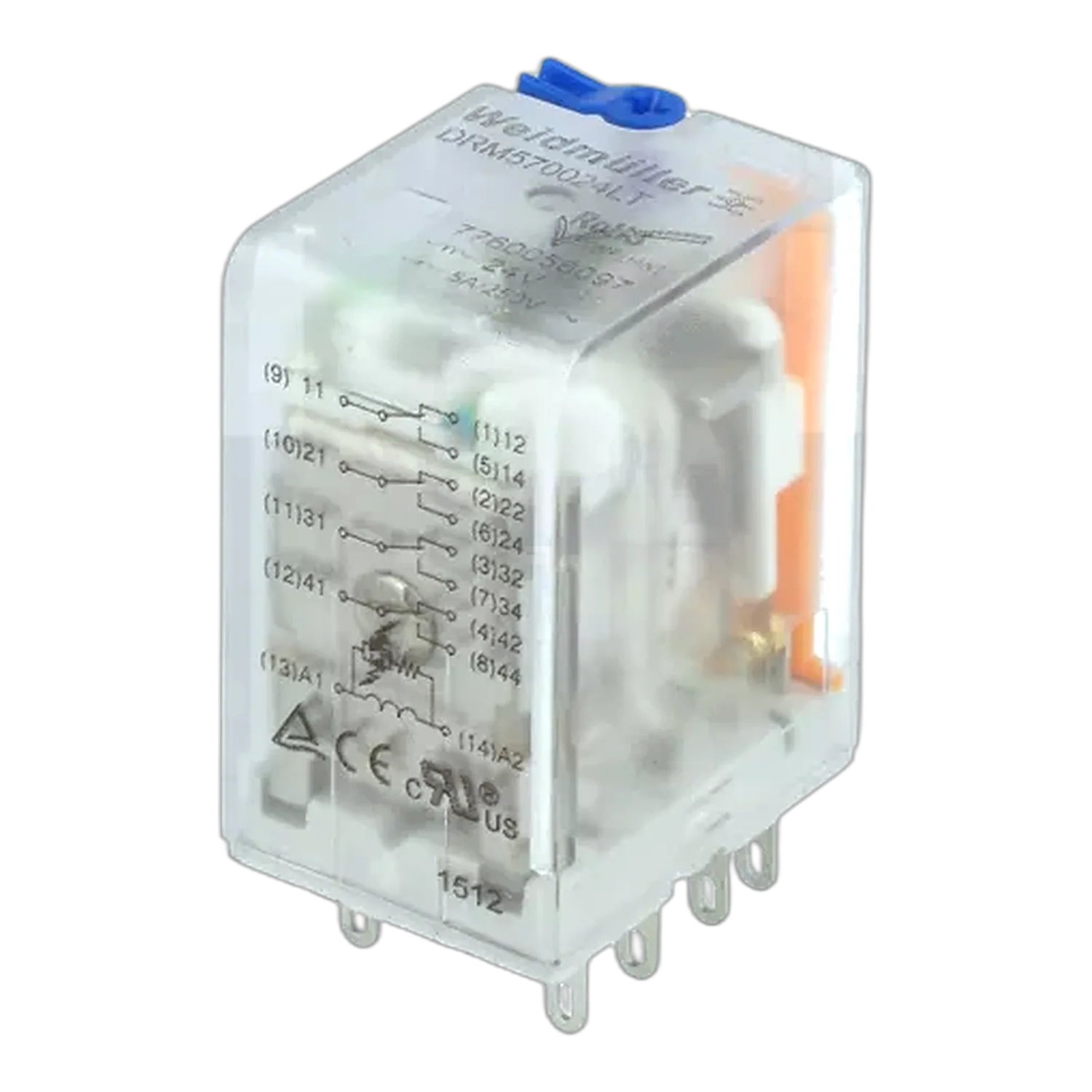 Проміжне реле Weidmuller DRM570024LT 4CO 24V DC 7760056097