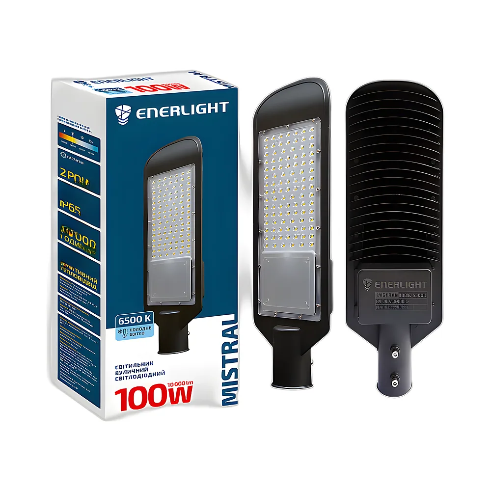 Вуличний світильник світлодіодний MISTRAL 100 Вт 6500 K Enerlight MISTRAL100SMD100C