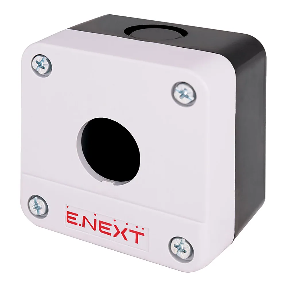 Корпус кнопкового поста E.NEXT e.mb.box01 1 кнопка p0810146
