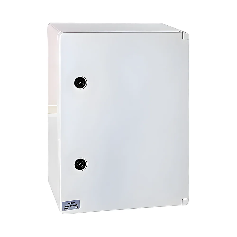 Шафа удароміцна з АБС-пластика e.plbox.400.500.175.3f.6m.blank, 400х500х175мм, IP65 з панеллю під 3 - фазний лічильник та 6 модулів