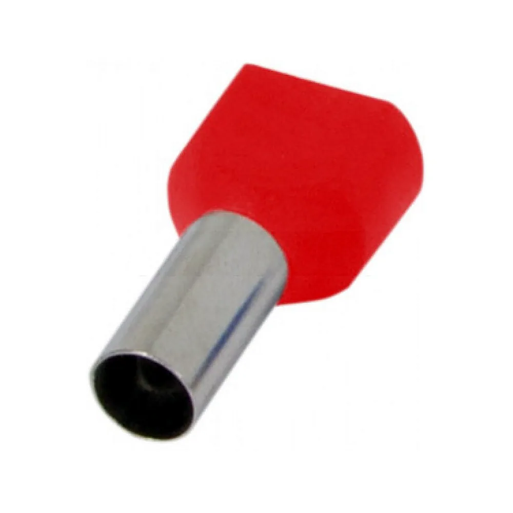 Ізольований наконечник E.NEXT e.terminal.stand.te.2.2.5.red TE2510 red 2x2,5 кв.мм червоний s4037007