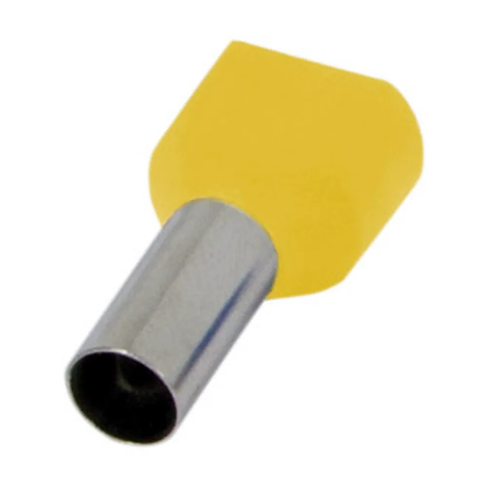 Наконечник втулковий ізольований E.NEXT e.terminal.stand.te.2.1.5 2x1,5 кв.мм жовтий s4037005