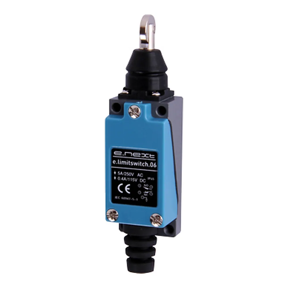 Кінцевий вимикач E.NEXT e.limitswitch.06 штовхач з вертикальним роликом s0070010