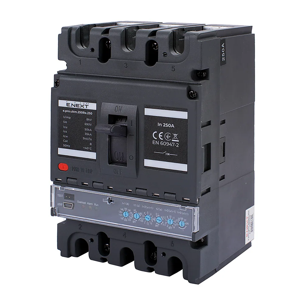 Автоматичний вимикач E.NEXT e.pro.ukm.250Re.250 3P 250A p087008