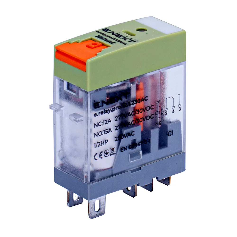 Реле проміжне E.NEXT e.relay.pro.12.1.230AC 12A 1CO 230V AC p091001