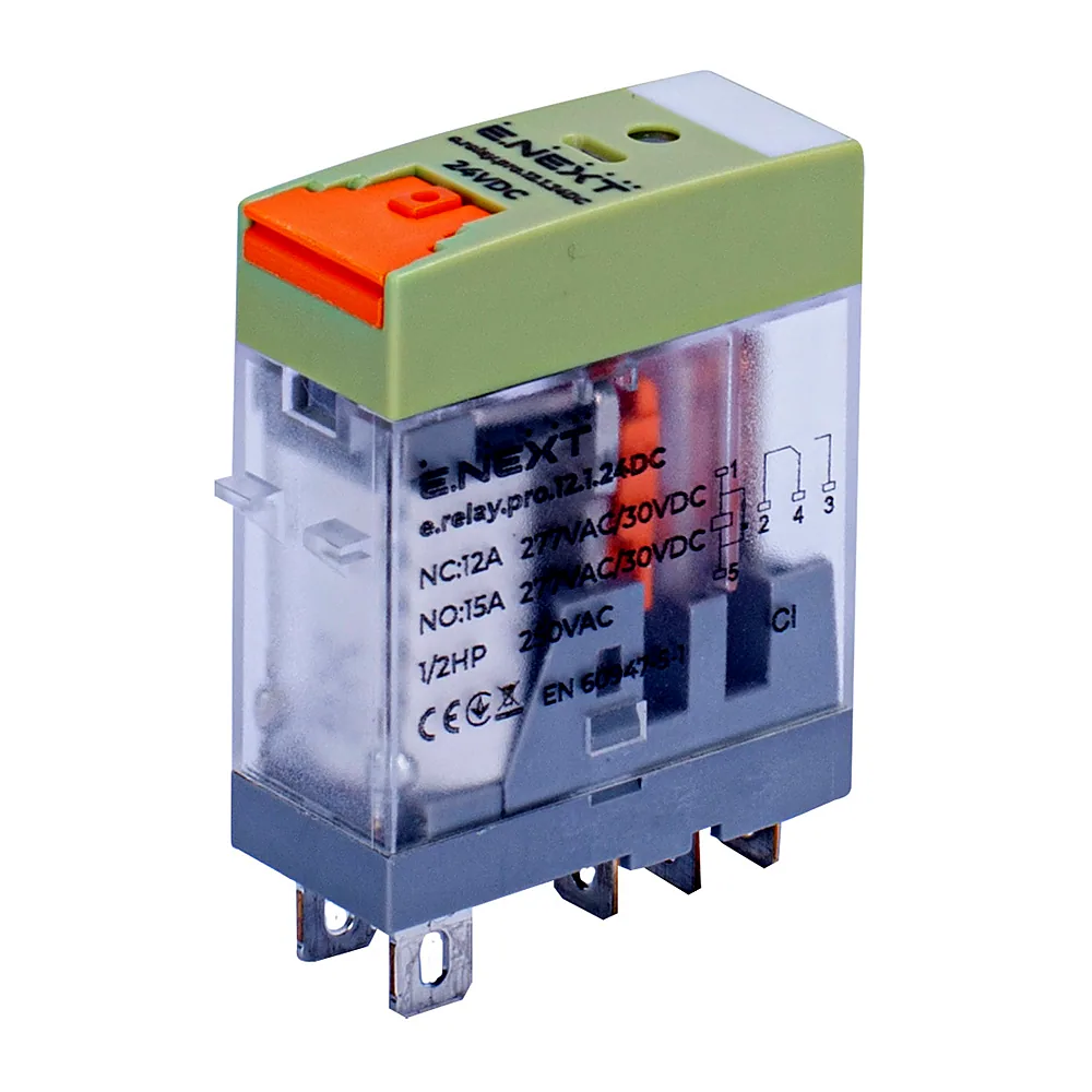 Реле проміжне E.NEXT e.relay.pro.12.1.24DC 12A 1CO 24V DC p091002
