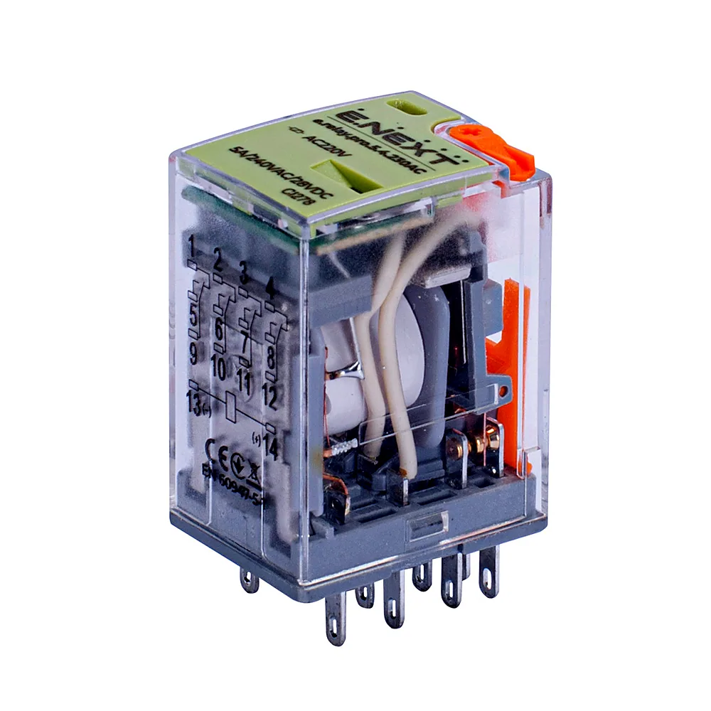Реле проміжне E.NEXT e.relay.pro.5.4.230AC 5A 4CO 230V AC p091007