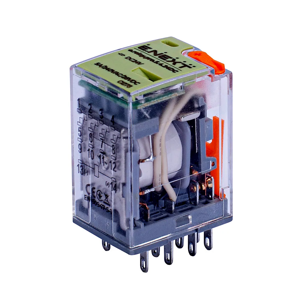 Реле проміжне E.NEXT e.relay.pro.5.4.24DC 5A 4CO 24V DC p091008