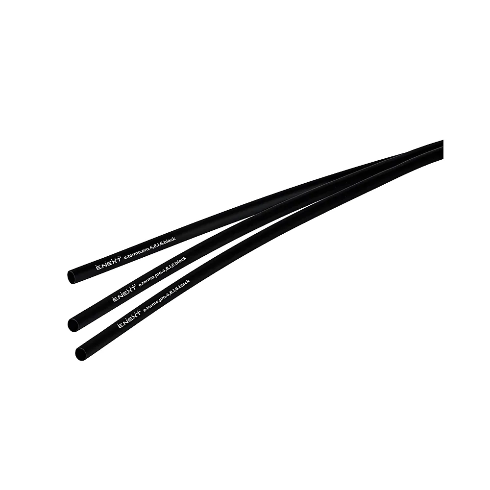 Термоусаджувальна трубка e.termo.pro.4,8.1,6.black 4,8/1,6 мм 1 м чорна E.NEXT p092012