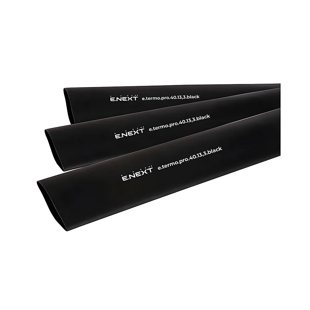 Термоусаджувальна трубка e.termo.pro.40.13,3.black 40/13,3 мм 1 м чорна E.NEXT p092051