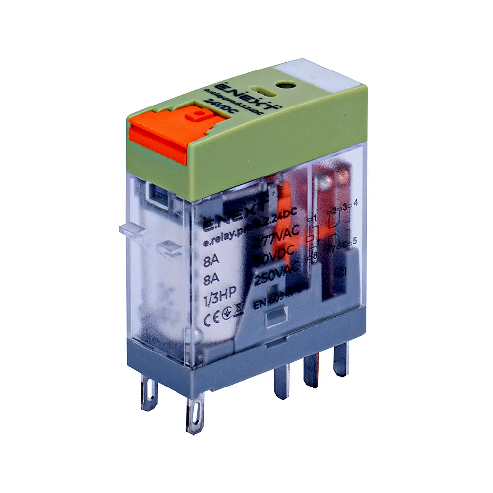 Реле проміжне E.NEXT e.relay.pro.8.2.24DC 8A 2CO 24V DC p091004