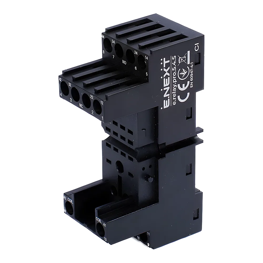 Колодка для реле модульна e.relay.pro.5.4.S для проміжного реле 5 А 4 групи E.NEXT p091012