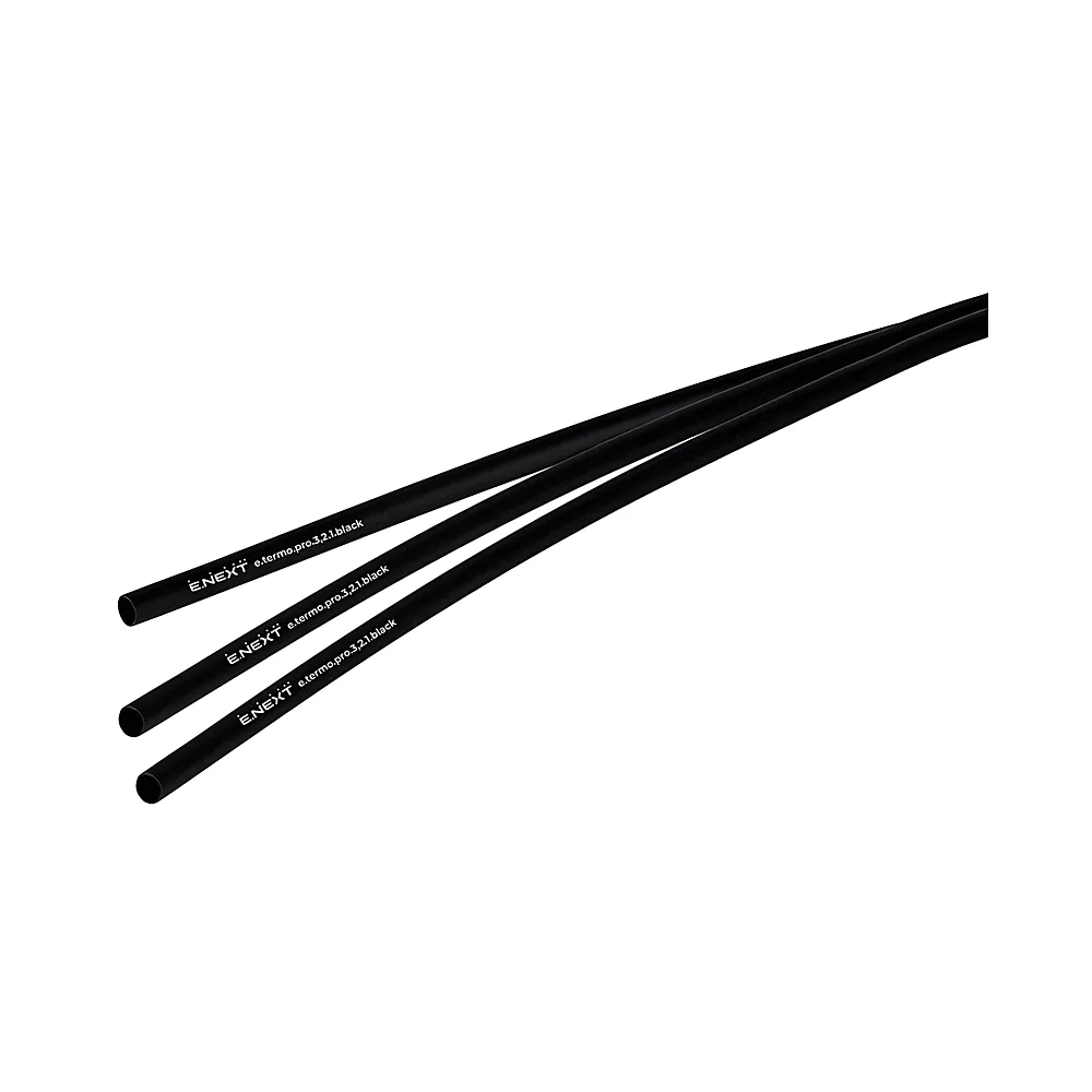 Термоусаджувальна трубка e.termo.pro.3,2.1.black 3,2/1 мм 1 м чорна E.NEXT p092006