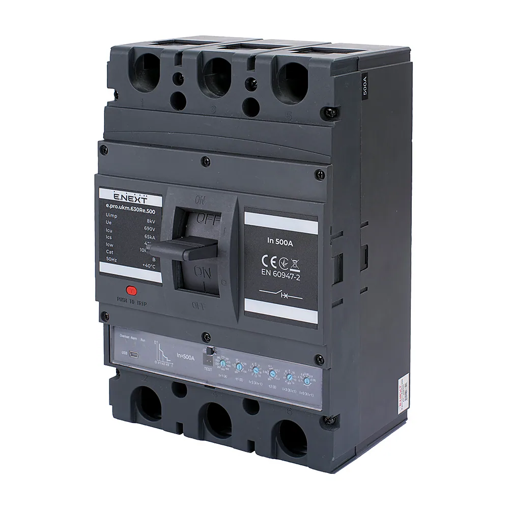 Автоматичний вимикач E.NEXT e.pro.ukm.630Re.500 3P 500A p087011