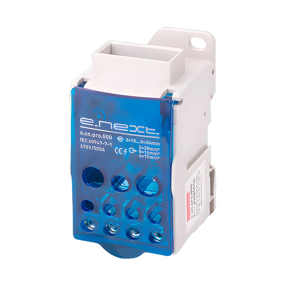 Блок розподільчий E.NEXT e.sn.pro.500 500A DIN-рейку p0680006