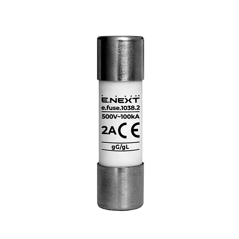 Плавка вставка запобіжника E.NEXT e.fuse.1038 10x38 2А i0610011
