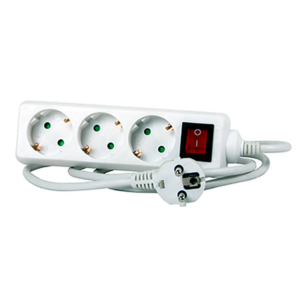 Подовжувач E.NEXT e.es.3.5.z.s.b 3 гнізда 5 м з з/к з вимикачем baby protect s042008
