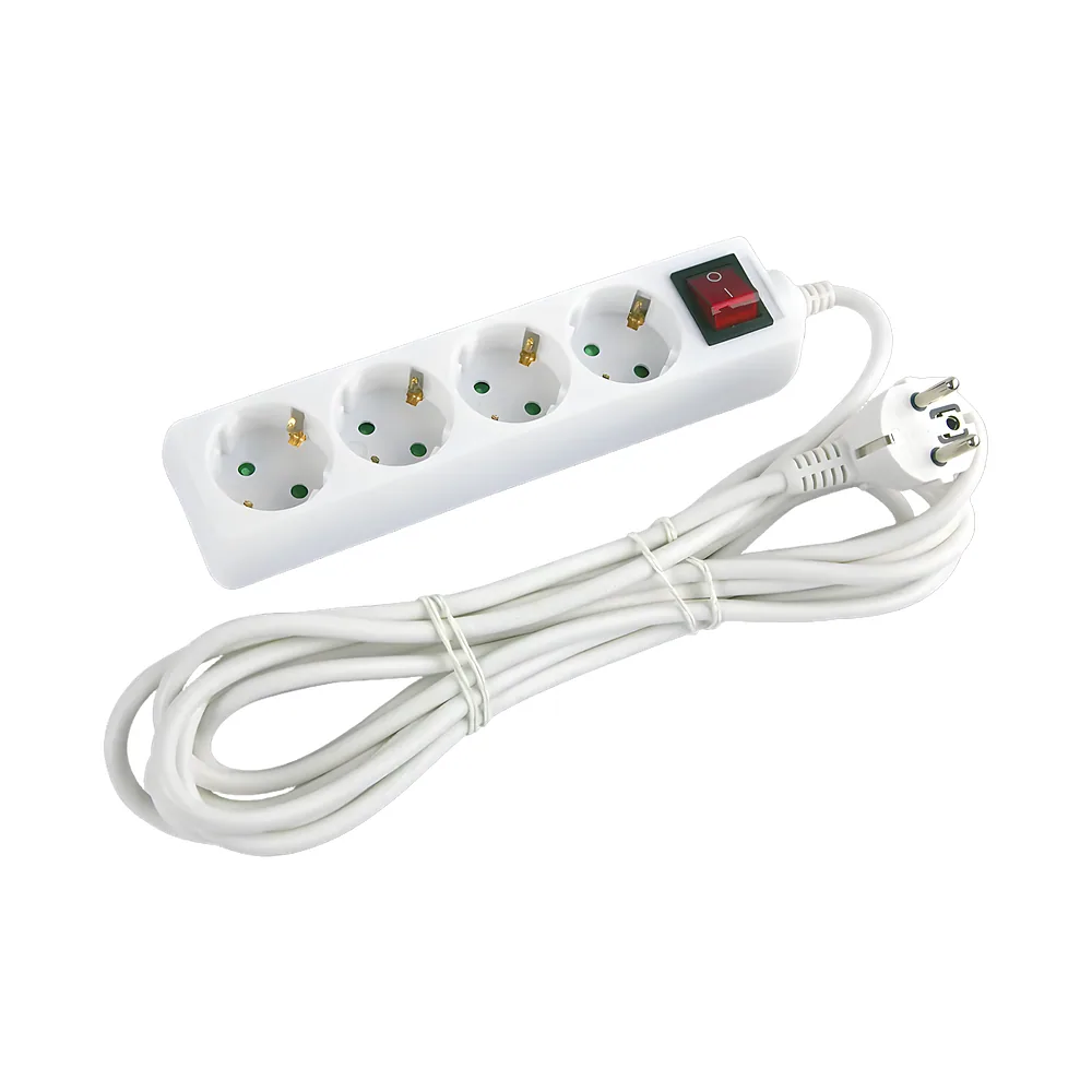 Подовжувач E.NEXT e.es.4.5.z.s.b 4 гнізда 5 м з з/к з вимикачем baby protect s042014