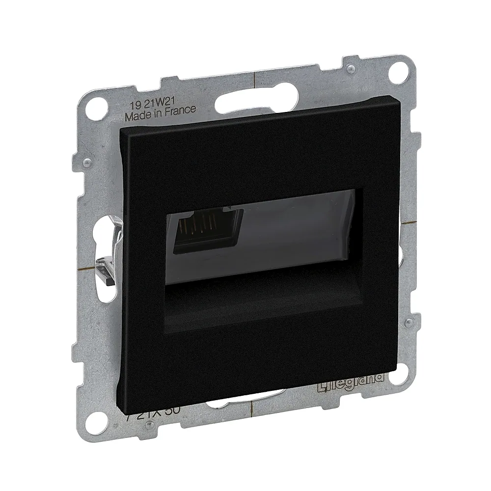 Розетка інформаційна Legrand SUNO RJ45 CAT5E UTP чорна 721450