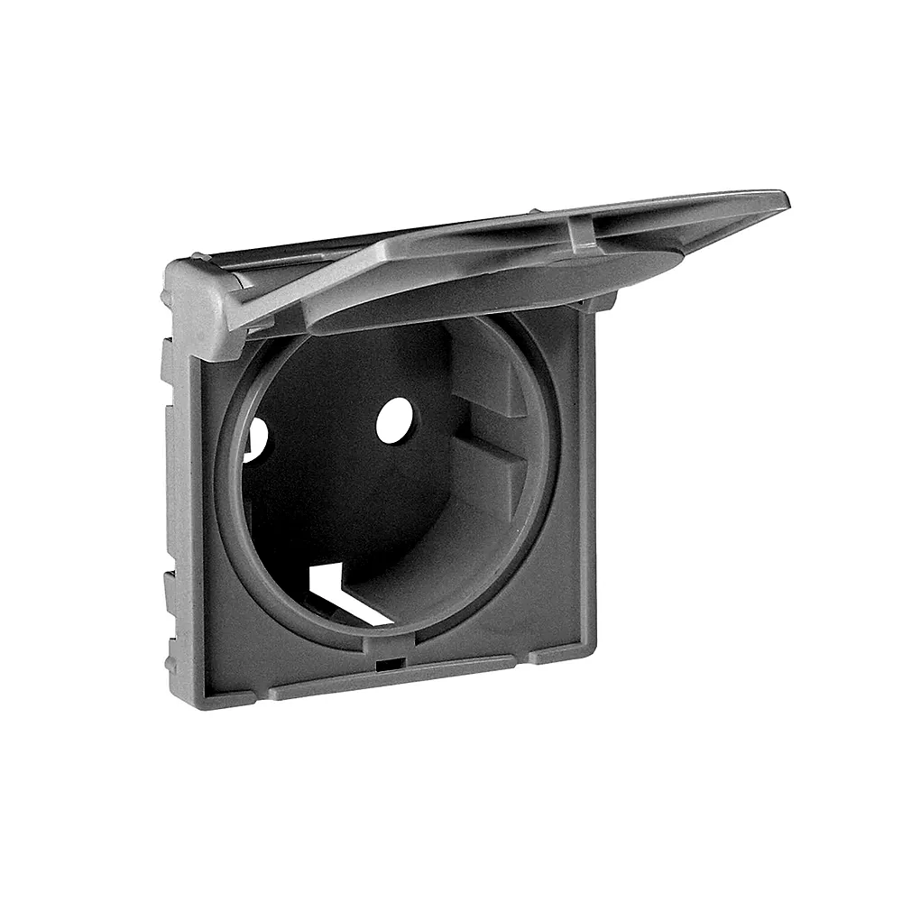 Накладка розетки Legrand Valena Life 2К+З з кришкою біла 754840