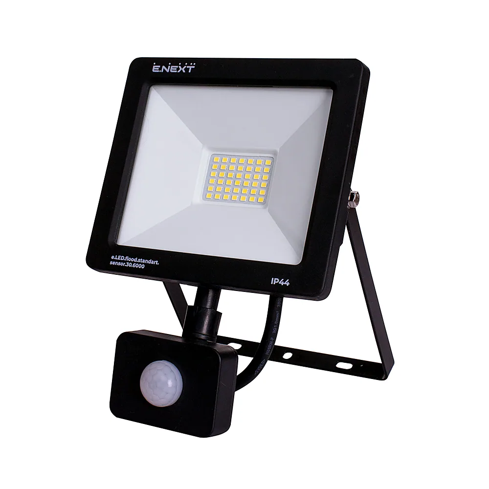 Прожектор світлодіодний E.NEXT e.LED.flood.stand.sensor 30Вт 6000K l0790008