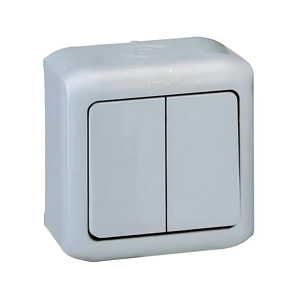 Вимикач Forix 2-клавішний IP44 10 А білий Legrand 782362