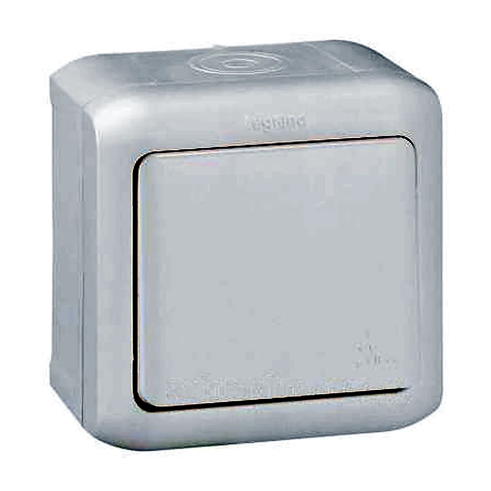 Вимикач 1-клавішний зовнішнього монтажу IP44 Forix білий Legrand 782360