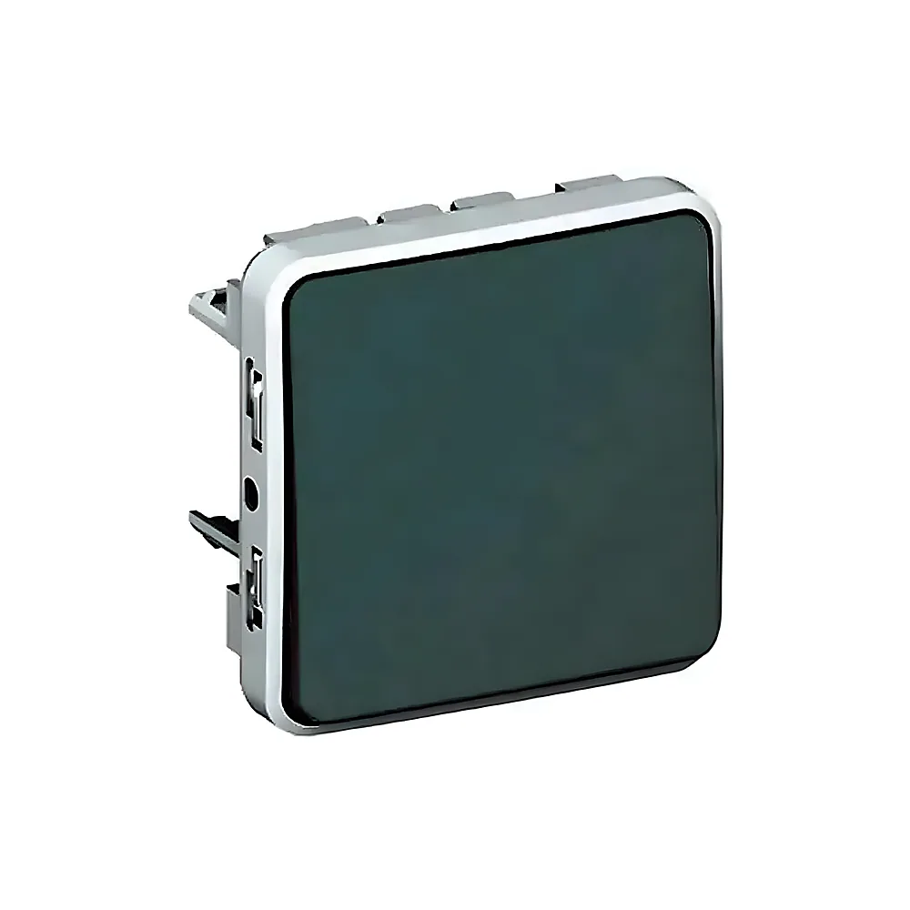 Перемикач Plexo 1-клавішний 10 А IP55 IK07 сірий Legrand 069511