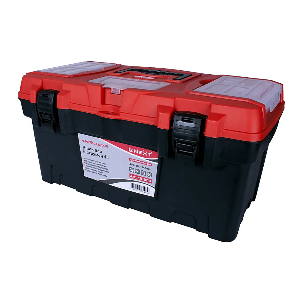 Ящик для інструментів E.NEXT e.toolbox.pro.10 19" 490x260x246 мм t011010