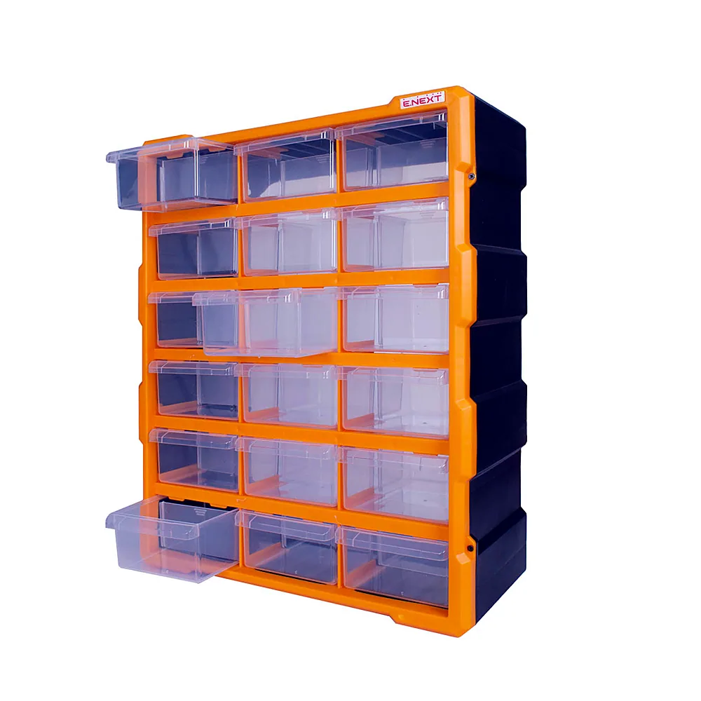 Органайзер пластиковий E.NEXT e.toolbox.pro.24 24 18 секцій 381x157x475 мм t011024