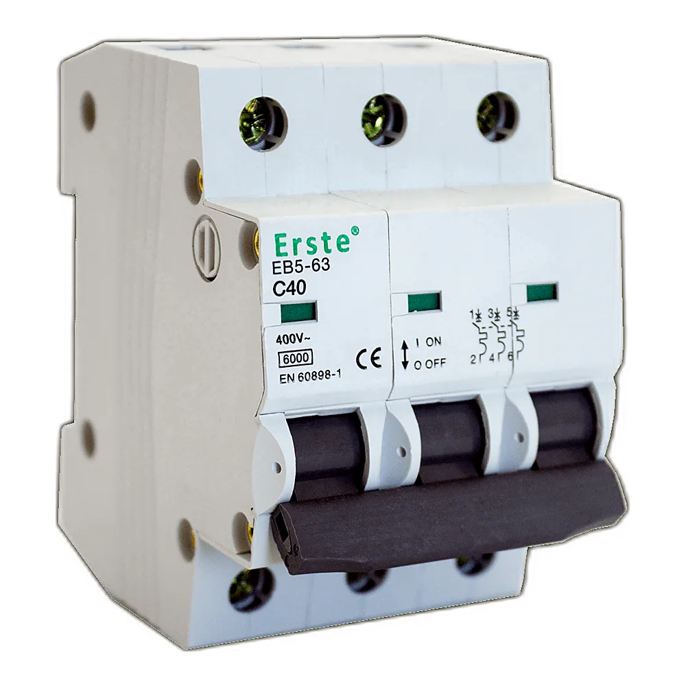 Автоматичний вимикач Erste EB5-63 3P 50A C 6kA EB5-63 3P 50A