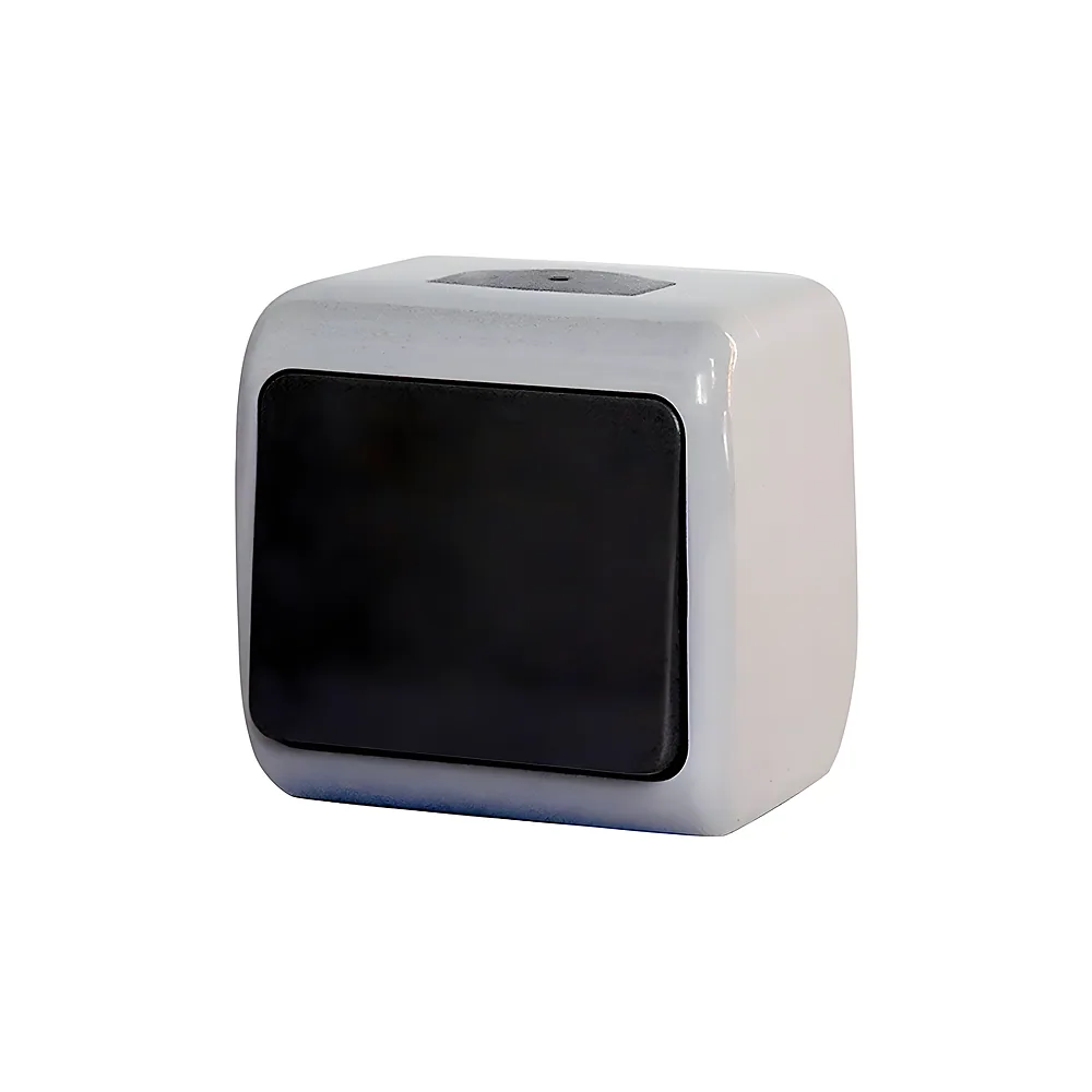 Перемикач Outdoor 1-клавішний сірий IP54 Erste E8005-31